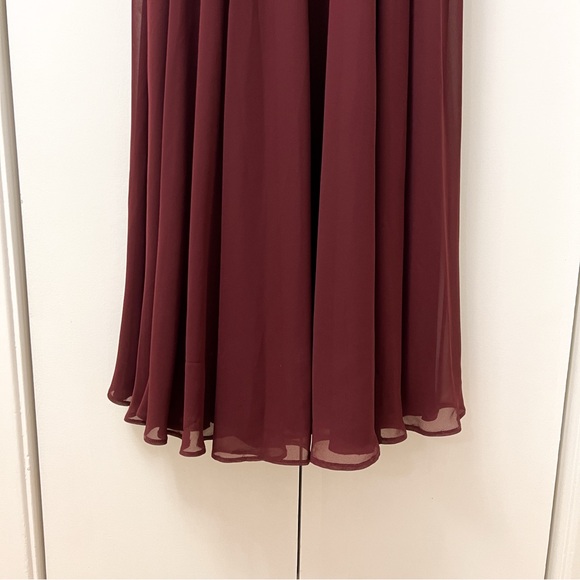 MORILEE Bordeaux Bridesmaid/Wedding Guest Dress - Picture 6 of 10
